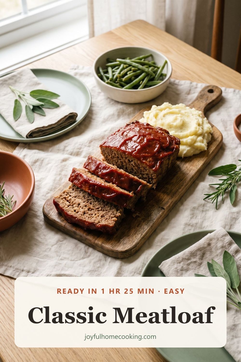 Classic meatloaf Pinterest image