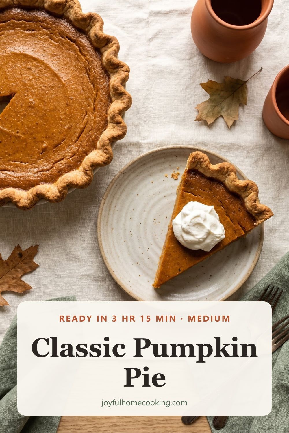 Classic pumpkin pie Pinterest image