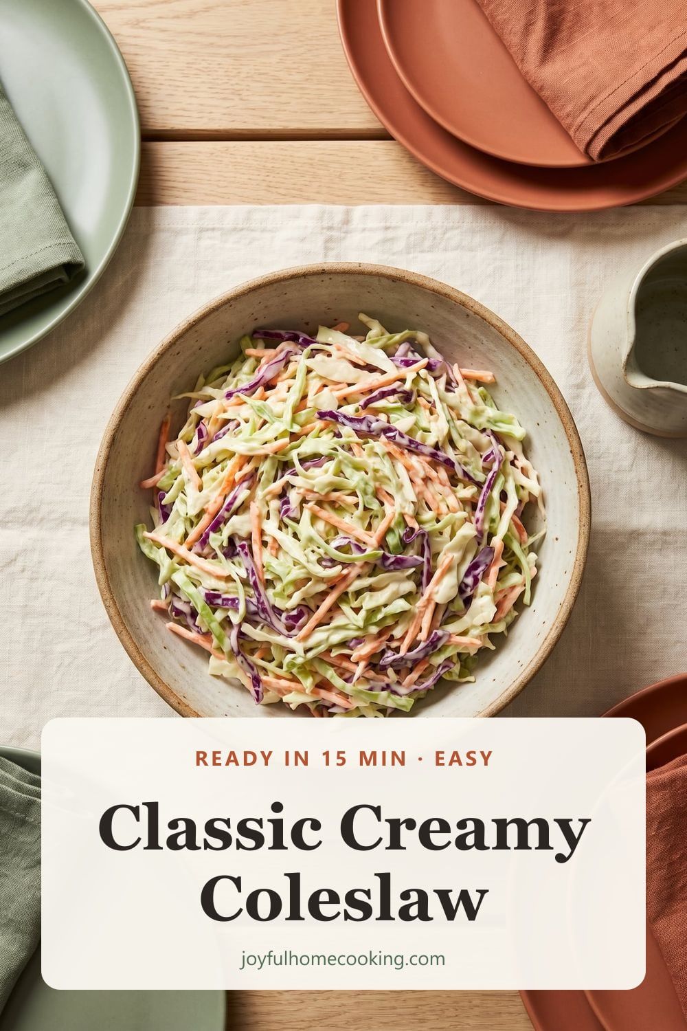 Classic creamy coleslaw Pinterest image
